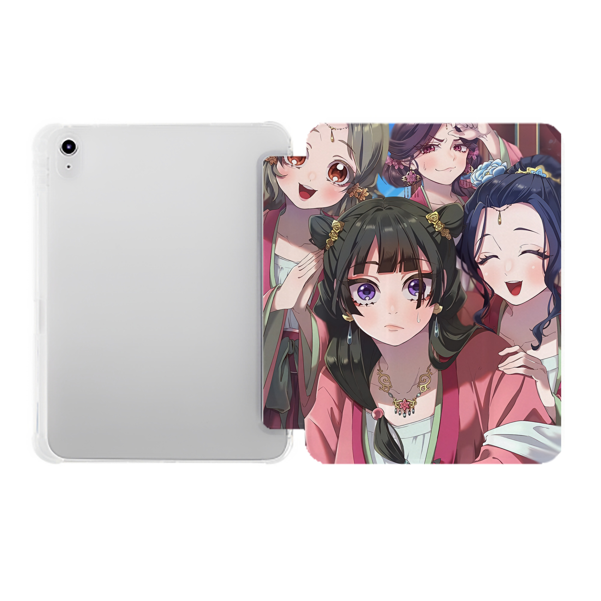 （画像用） 薬屋のひとりごと The Apothecary Diaries IPad ケース ペン収納付き 三つ折りスタンド PUレザー×シリコン 対応機種9.5/10.5/10.9インチ